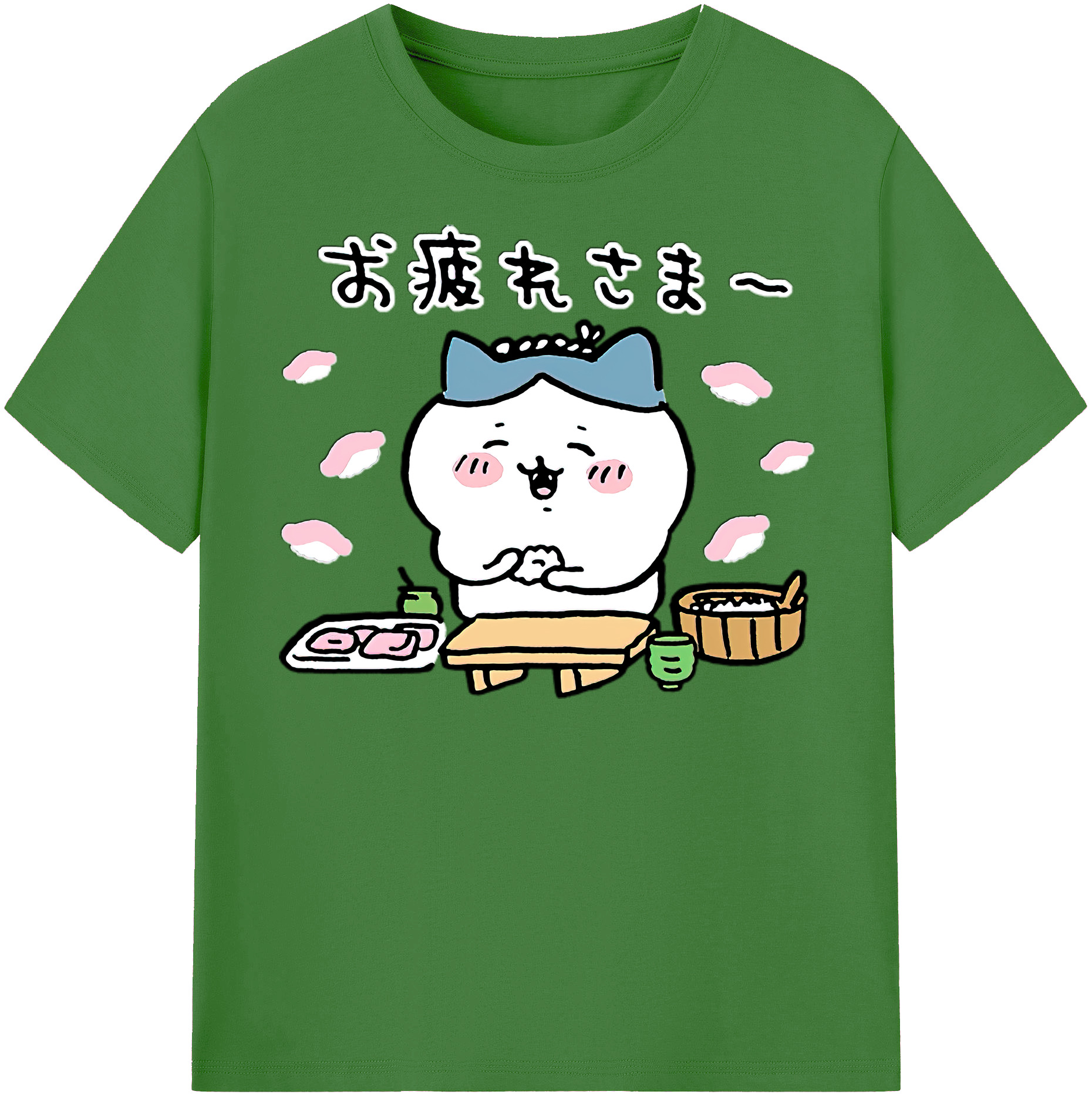 （画像用） ちいかわ ハチワレ Chii-kawa hachiware レディースカジュアルプリントTシャツ（綿100％）